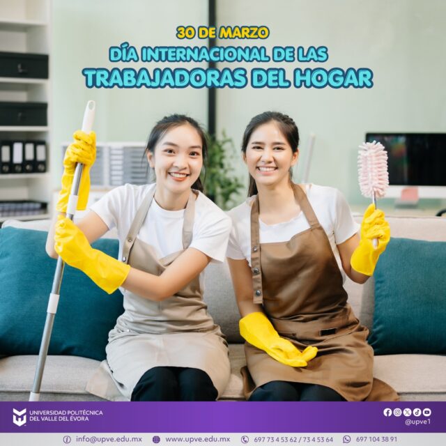 En el marco del 30 de marzo, Día Internacional de las Trabajadoras del Hogar, reconocemos la invaluable labor de quienes, con dedicación, esfuerzo y compromiso, contribuyen día a día al bienestar de miles de familias.
Las trabajadoras del hogar desempeñan un papel fundamental en nuestra sociedad, muchas veces desde la invisibilidad, pero con un impacto profundo en la vida cotidiana. Su trabajo merece respeto, condiciones dignas, reconocimiento y la garantía de sus derechos laborales.
Hoy es una oportunidad para reflexionar sobre la importancia de valorar su labor, promover la igualdad y fortalecer una cultura de respeto y justicia para todas.
#DíaInternacionalDeLasTrabajadorasDelHogar
#SomosUPVE
#PorElDesarrolloYLaGrandeza
#SomosDelfinesUPVE