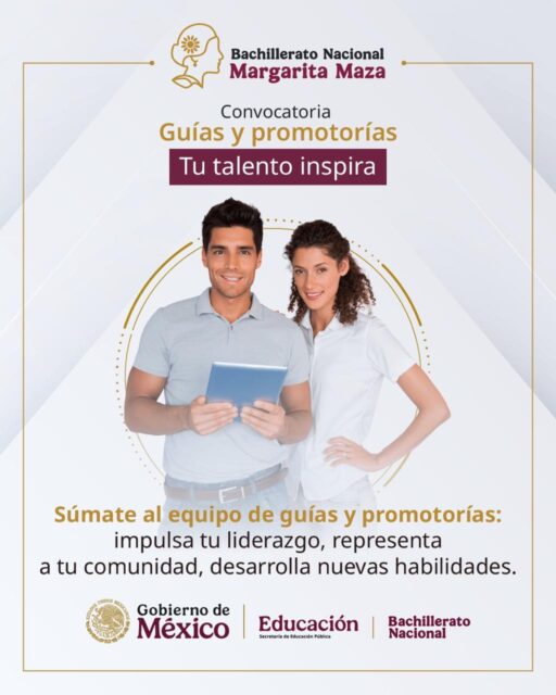 Si quieres ser guía o promotoría en un plantel del Bachillerato Nacional Margarita Maza, te queremos decir que... 👇
📌 El registro se abrirá de manera permanente.
Ahora puedes realizarlo en cualquier momento del día.
🔗 Consulta las bases en https://bnmm.sep.gob.mx/convocatoria-de-guias-y-promotorias-en-plantel/
#GuíasYPromotoríasBNMM
#Educación
#BNMM
#SomosUPVE
#PorElDesarrolloYLaGrandeza
#SomosDelfinesUPVE